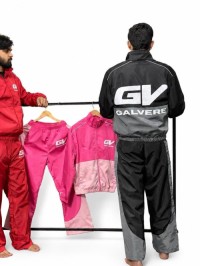 Custom OEM Memory Fabric Windbreaker Tracksuit Set | Screen Printing and Two-Tone Panel Design