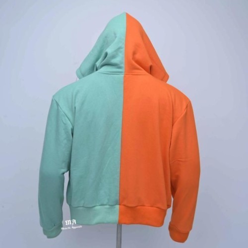 Premium Quality Custom Mens Hoodie 2 Tone Zip Up PC Cotton hoodie