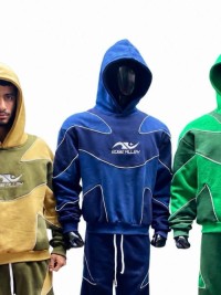 Premium Quality Custom Mens Premium Tracksuit sets with contrast Piping Panels design