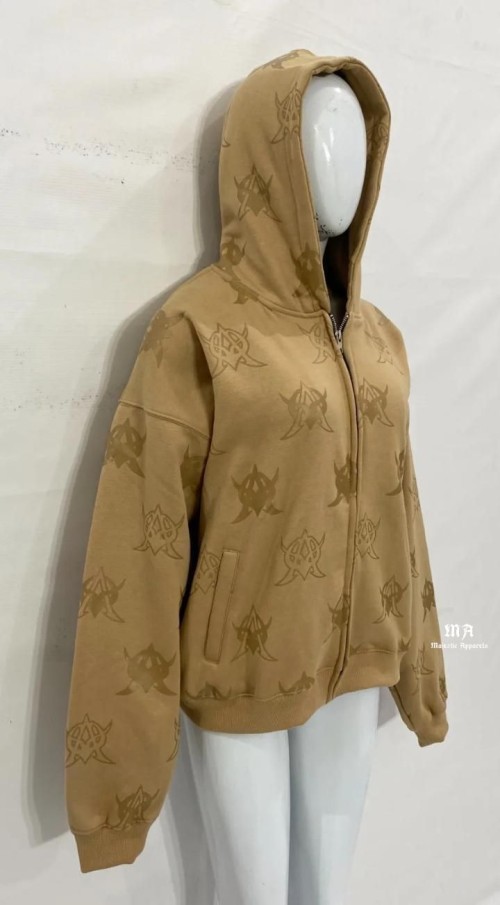 High Quality Custom Logo Women Zip Up Hoodie Fabric is PC cotton Breathable Hoodie