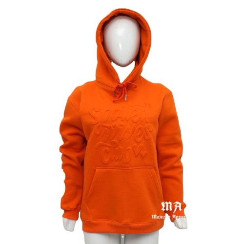 Premium Quality Custom Logo Women Hoodie With Embossed Printing front side 2 pocket Hoodie