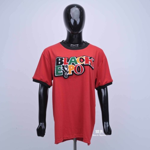 Majestic Apparels Made Premium Quality Custom Women T-shirt with Chenille embroidery O-Neck Cotton T-shirt