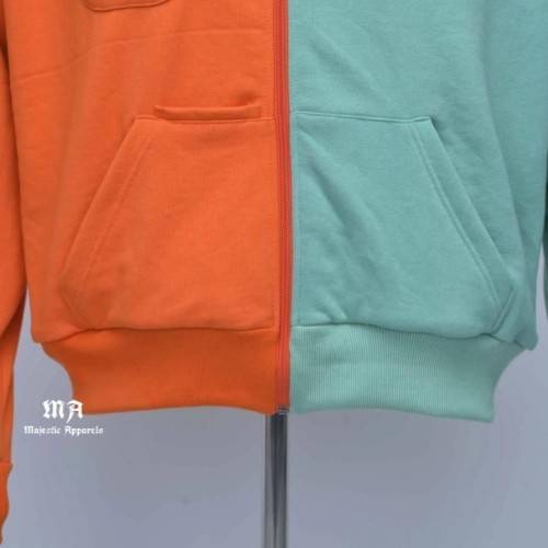 Premium Quality Custom Mens Hoodie 2 Tone Zip Up PC Cotton hoodie