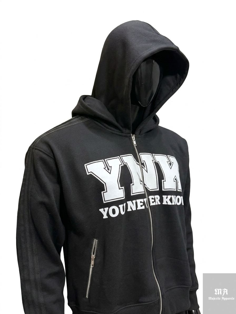 Premium Quality Custom Logo Tracksuit Zip Up Hoodies Front On Screen printing & Wide Leg Sweatpants