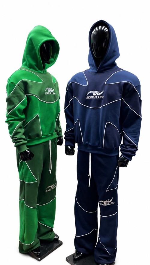 Premium Quality Custom Mens Premium Tracksuit sets with contrast Piping Panels design