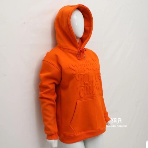 Premium Quality Custom Logo Women Hoodie With Embossed Printing front side 2 pocket Hoodie