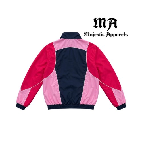 Custom Mens Contrast Panel Tracksuit Set - Lightweight Athletic Sports Jacket and Shorts Suit