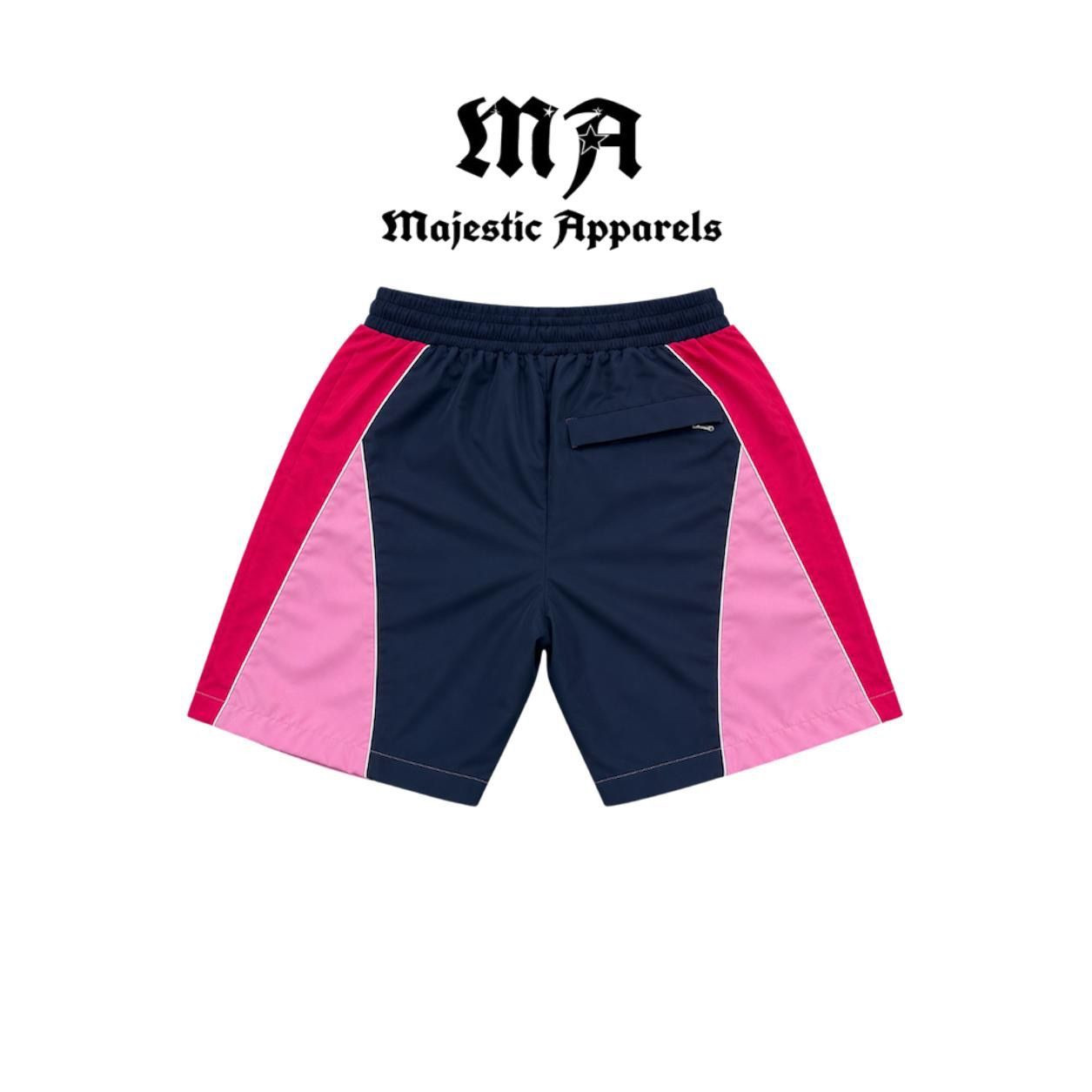 Custom Mens Contrast Panel Tracksuit Set - Lightweight Athletic Sports Jacket and Shorts Suit
