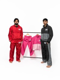Custom OEM Memory Fabric Windbreaker Tracksuit Set | Screen Printing and Two-Tone Panel Design