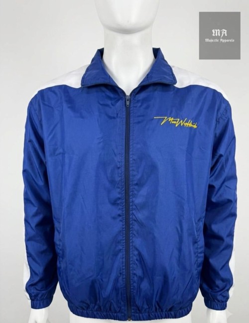 High Quality Custom Mens Nylon Tracksuit Set Full Zip Jacket & Pants Windbreaker Sportswear Casual Two Piece Training