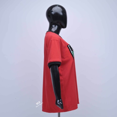 Majestic Apparels Made Premium Quality Custom Women T-shirt with Chenille embroidery O-Neck Cotton T-shirt