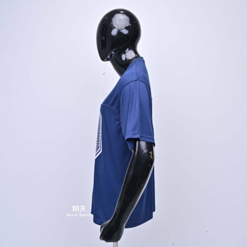 Mens Blue Short Sleeve V-Neck Jersey With Number 40 Heat Transfer Print Wholesale Breathable Regular Fit T-shirt
